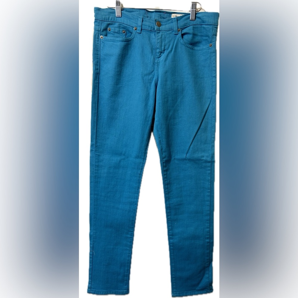 NWT Le Chateau Women’s Teal Blue Skinny Ankle Jeans. Size 30